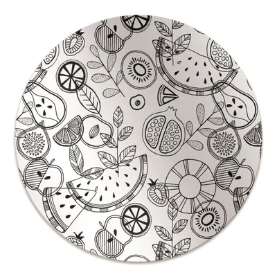 Produktbild von Rundmatte - Stuhlunterlage Bürostuhlunterlage - Rund Ø 100 cm - Bodenmatte - Fußmatte - Frucht