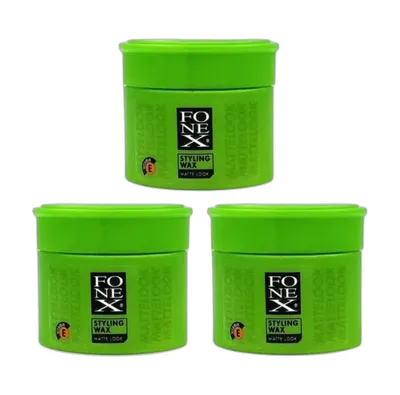 Produktbild von Fonex Matte Look Haarstyling Wax matt 100 ml 3er Set