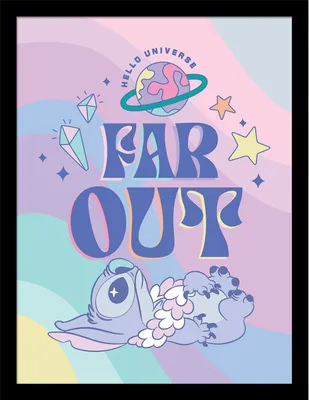 Produktbild von Lilo & Stitch - "Planetary Far Out" Gerahmtes Poster PM12988 (40 mm x 30 mm) (Bunt)