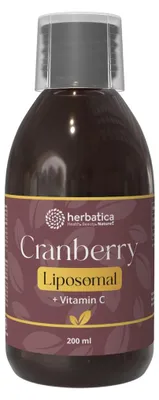 Obrázok produktu pre Lipozomálny Brusnica Extract + Vitamín C - 200 ml - Herbatica
