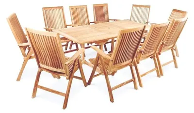 Produktbild von Mountfield Verstellbarer Gartenstuhl Kingston 109x52x62 cm, Teak