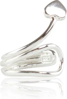 Produktbild von Ohrklemme 925 Sterling Silber Ear Cuff mit Herz