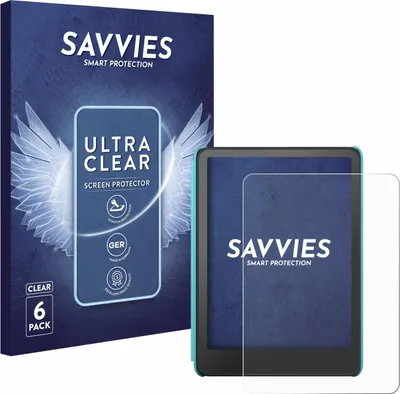 Produktbild von 6x Für Amazon Kindle Colorsoft Kids Schutzfolie Savvies Displayschutz Display Schutz Folie Klar Transparent