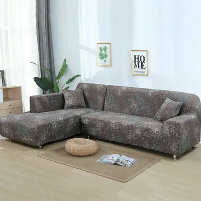 Produktbild von Schnittsofa Schonbezug L Form 3 Sitzer + 3 Sitzer Couchbezug Möbelschutz Sofabezug