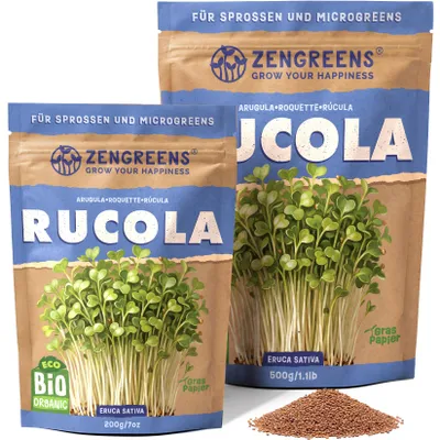 Produktbild von ZenGreens® Sprossen- & Microgreens-Samen - Rucola - 500g