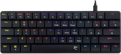 Produktbild von White Shark NAGAMAKI Mechanische Gaming-Tastatur, US-Layout, brauner Schalter, schwarz (GK-006131)