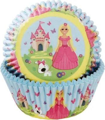 Produktbild von 50 Muffinförmchen Prinzessin mit Hund