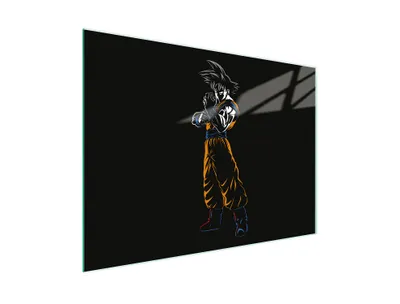 Produktbild von Schneidebrett Herdabdeckplatte Multiglasschneidplatte 30x22 cm Anime Schwarz
