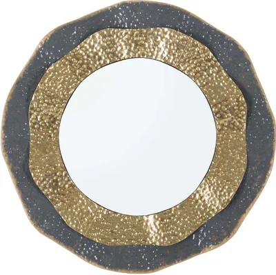 Immagine prodotto di Mauro Ferretti specchio da parete Shai Dark Ø 65,5x5 cm grigio scuro oro