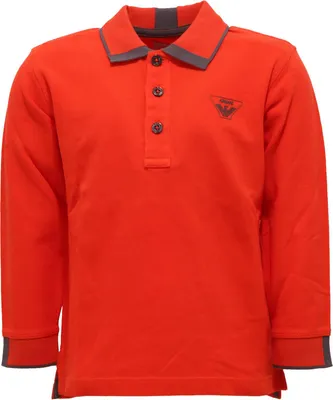Immagine prodotto di 9502Y polo bimbo boy ARMANI JUNIOR DARK ORANGE Cotone long sleeve polo t-shirt
