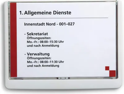 Image de DURABLE Étiquette CLICK SIGN, DIN A5, blanc