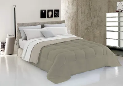 Obrázok produktu pre Zimná prikrývka, 200 x 200 cm, v sivej a krémovej farbe