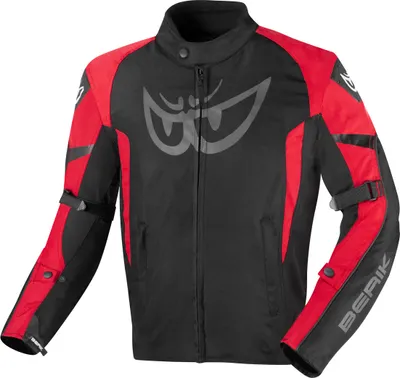 Produktbild von Berik Tourer Evo wasserdichte Motorrad Textiljacke, schwarz/rot, 56