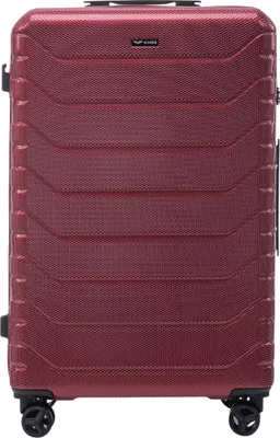 Produktbild von WINGS Ultra-Robuster Reisekoffer XXL mit TSA-Schloss, 96L, Rot