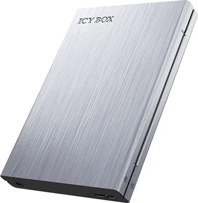 Zdjęcie produktu dla ICY BOX IB-241WP, Obudowa HDD/SSD, 2.5", SATA, druga generacja szeregowej magistrali komputerowej (serial ATA II), Serial ATA III, 5 Gbit/s, Hot-swap, Antracyt, Srebrny