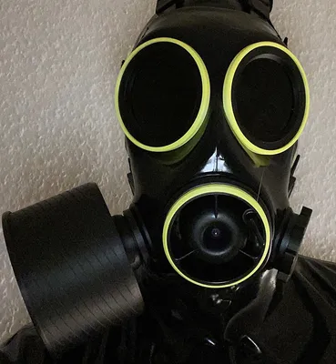 Produktbild von Color rings für S10 Gasmaske in Neongelb Außenringe Gasmaske Britische S10