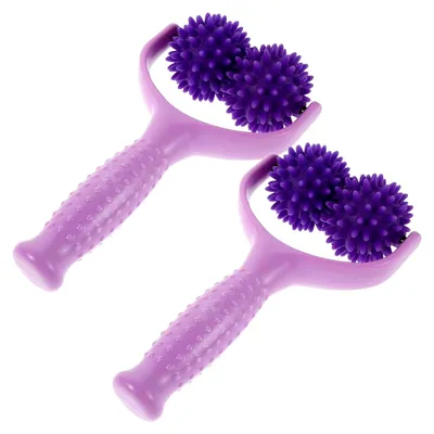 Produktbild von 2 Stück Massage-Roller mit Noppen für Muskelentspannung und manuelle Fuß- sowie Körpermassage