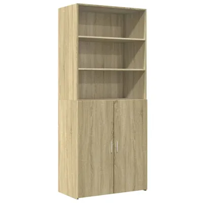 Obrázek produktu pro Skříň highboard dub sonoma 80 x 42,5 x 185 cm kompozitní dřevo
