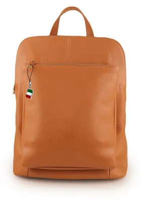 Immagine prodotto di Zaino da donna, colore beige chiaro, in pelle, grande, dimensioni 30x34x10 cm, modello Florence, codice prodotto D3OTF610N