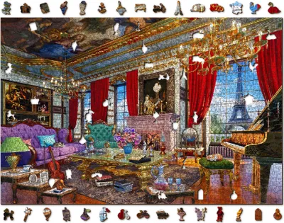 Produktbild von WOODEN CITY Holzpuzzle Palast in Paris 2in1, 2000 Teile ECO