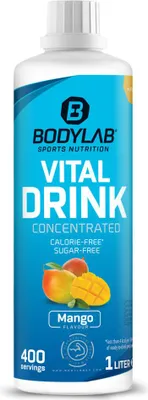 Produktbild von BODYLAB Vital Zero Drink - 1000ml - Mango Sportgetränk kalorienarm