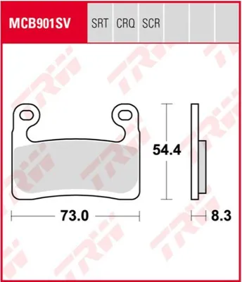 Produktbild von TRW Bremsbelagsatz MCB901SV R1250GS 1G13