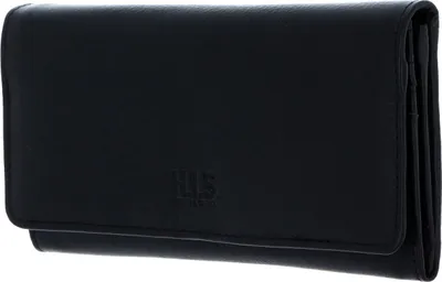 Produktbild von H.I.S Geldbörse Wallet with Flap Black schwarz