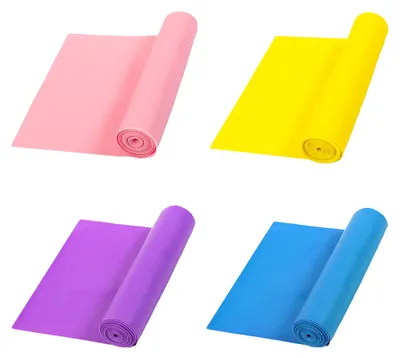 Produktbild von Widerstandsbänder Set, 4 Stück, elastische Trainingsbänder, verschiedene Widerstandsstufen, für Fitness