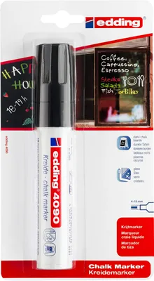 Obrázek produktu pro edding 4090 křídový popisovač černý (balení po 1 blistru)