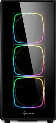 Produktbild von Gaming PC - Ryzen 5 5600G 6x 4,4GHz - 32GB DDR4 RAM - 512 M.2 SSD - SHARKOON RGB Gehäuse mit gehärtetem Glas - WLAN