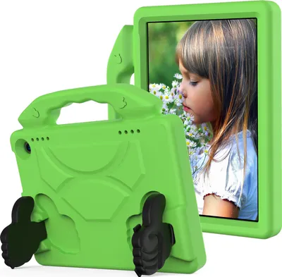 Image de Étui pour enfants pour Amazon Fire HD 8 / Fire HD 8 Plus 2022/2020 8.0", étui léger en mousse EVA avec poignée et support Vert