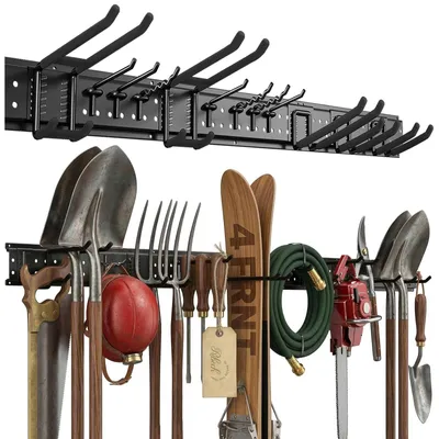 Image de Elzusha - Support mural pour outils, avec 12 crochets, capacité de charge de 250 kg