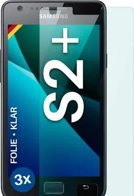 Produktbild von moex® 3x Schutzfolie kompatibel mit Samsung Galaxy S2 Plus - Displayschutzfolie dünn Folie, Klar