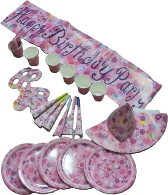 Image de set d'anniversaire pour 6 personnes MJ7128