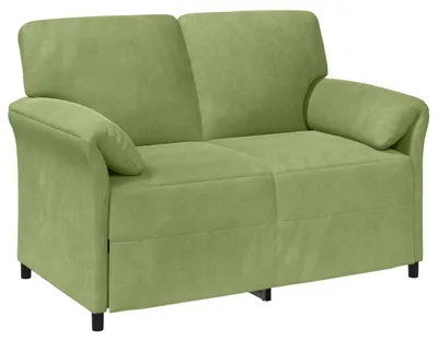 Image de Canapé 2 places vidaXL vert clair 138 x 83 x 95 cm en velours