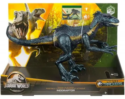 Image de Dinosaure indoraptor attaque extreme - jurassic world - dino trackers - mattel - hky11 - figurine