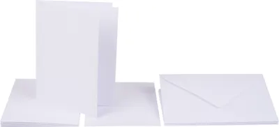 Immagine prodotto di folia 150500 folia set di cartoncini pieghevoli, 105 x 150 mm, bianco