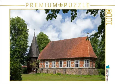 Produktbild von CALVENDO Puzzle Kirche in Egestorf | 1000 Teile Lege-Größe 64x48cm Foto-Puzzle für glückliche Stunden