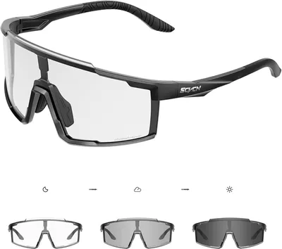 Productafbeelding van Sportzonnebril UV400, voor fietsen, voor mannen en vrouwen, transparantere lenzen