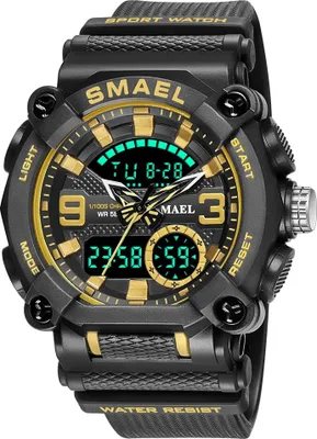 Produktbild von SMAEL FO-14151 Herrenuhr Schwarz/Gold - Stoßfest KP14151