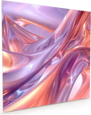 Produktbild von Küchenrückwand Spritzschutz Glas mit Motiv Abstrakte Wellen 40 x 40 cm