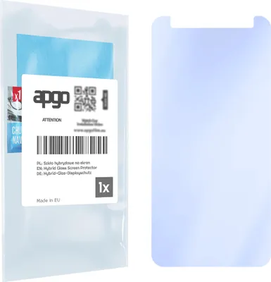 Produktbild von apgo Displayschutzglas für Blackview BV6300 Bildschirmschutz, 9H Hybrid Schutzglas mit Keramikbeschichtung [Glänzend, Full Glue]