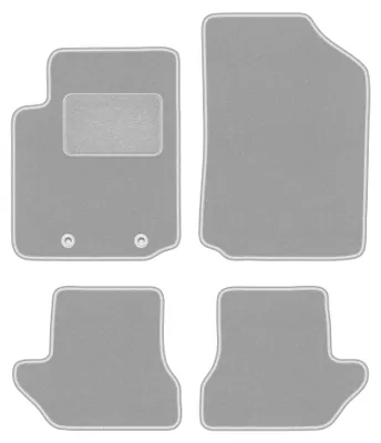 Productafbeelding van Velours automatten voor Citroen C3 Pluriel 2003-2010 (cabrio) – 4-delig, grijs, op maat – Wielganizator OSLO