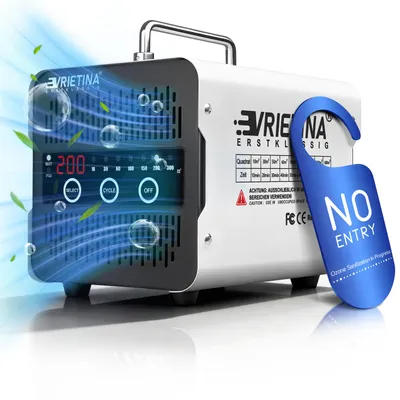 Zdjęcie produktu dla Generator ozonu 65 000 mg/h, oczyszczacz powietrza O3 do pomieszczeń o powierzchni do 300 m², ekran dotykowy, timer, sterylizator ozonowy, wyjmowany filtr, eliminacja zapachów, dezynfekcja