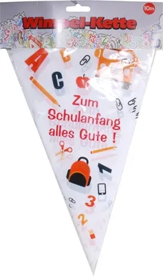 Produktbild von Wimpel-Girlande Schulanfang Einschulung