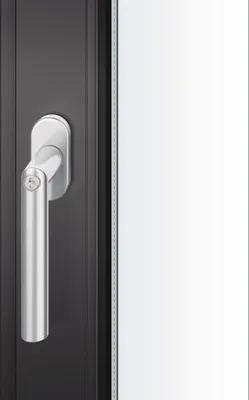 Zdjęcie produktu dla Klamka okienna 34 1076 stal nierdzewna 30-35 mm stal nierdzewna matowa z zatrzaskiem