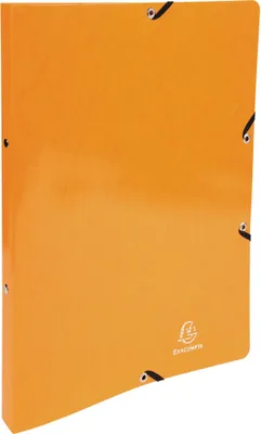 Produktbild von Exacompta 20x Ringhefter Gummizug Karton 2Ring 15mm Rücken 20mm A4 Orange 54884E