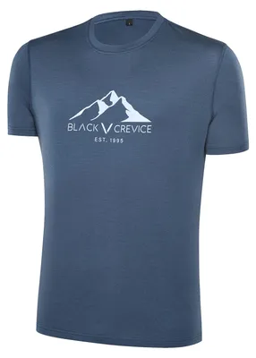 Produktbild von BLACK CREVICE - Herren Merino T-Shirt | Farbe: Bering Sea | Größe: XL