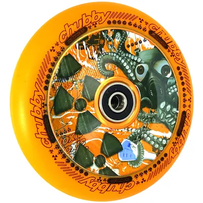 Obrázek produktu pro Chubby Lab Radioactive Orange Kolečka na koloběžku