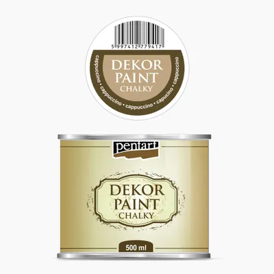 Produktbild von PENTART Dekorfarbe Chalky, 500 ml, Cappuccino